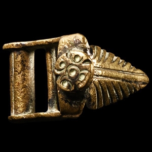 Post Medieval Brass Stirrup Leather Buckle