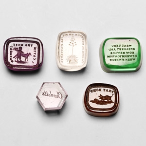 Post Medieval Group of Semi-Precious Stone Stamp Seals