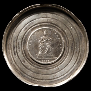 World Coins - Silver Thaler Wine-Bottle Coaster