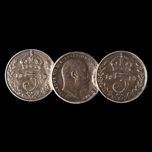 George V Silver Coin Pin Brooch