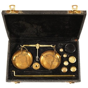 Victorian Set of Balance Scales and Weights