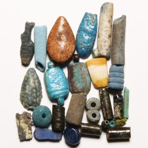Egyptian Composition Amulet and Bead Collection