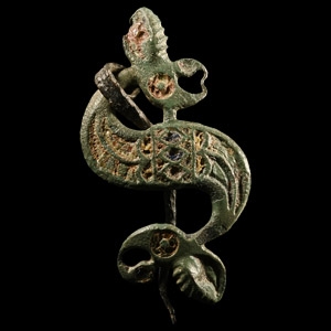 Large Romano-Celtic Bronze Brigantian Dragonesque Brooch