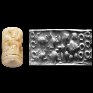 Mesopotamian Stone Cylinder Seal