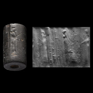 Mesopotamian Stone Cylinder Seal