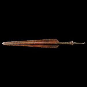 Massive West Persian Bronze Spearhead