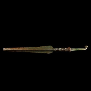 Marlik Type Bronze Decorated Spearhead
