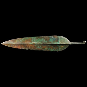 Heavy Western Asiatic Leaf-Shaped Spearhead