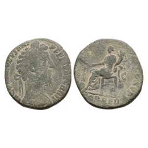 Ancient Roman Imperial Coins - Commodus - Fortuna AE Sestertius