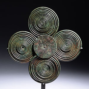 Huge Bronze Age Spiral Brooch