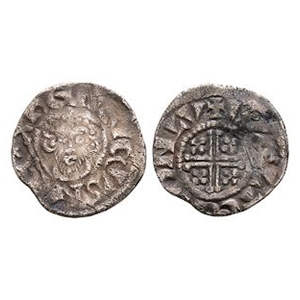 English Medieval Coins - John - London / Walter - Short Cross AR Penny