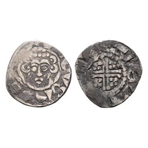 English Medieval Coins - John - London / Abel - Short Cross AR Penny