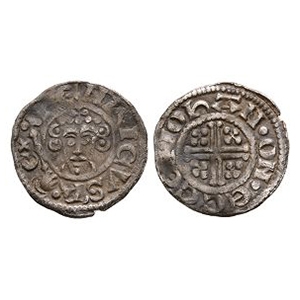 English Medieval Coins - John - Exeter / Iohan - Short Cross AR Penny
