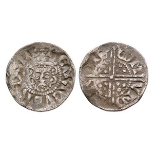 English Medieval Coins - Henry III - Bury St Edmunds / Ion - Long Cross AR Penny
