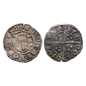 English Medieval Coins - Edward I - London - Long Cross AR Penny