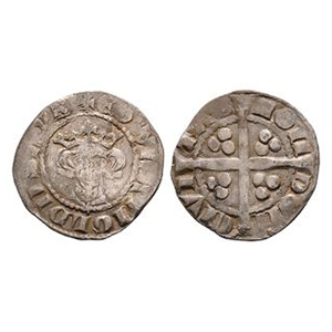 English Medieval Coins - Edward I - London - Long Cross AR Penny