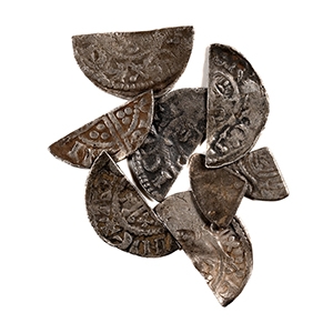 English Medieval Coins - John to Henry III - AR Cut Halfpennies and Farthings [8]