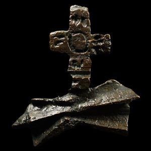 Medieval Bronze Architectural Cross