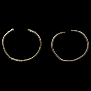 Viking Age Bronze Zoomorphic Bracelet Pair
