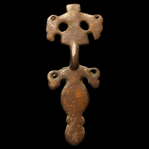 Gothic Bronze Bow Brooch