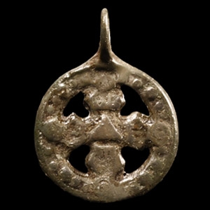 Viking Age Bronze Pendant with Cross