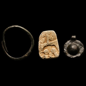 Viking Age Bronze and Lead Artefact Group