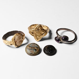 Post Medieval Bronze and Silver Artefact Group