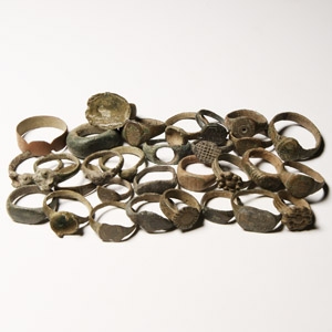 Roman to Medieval Bronze Ring Collection