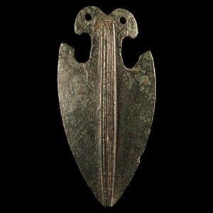 Medieval Bronze Arrow-Shaped Pendant