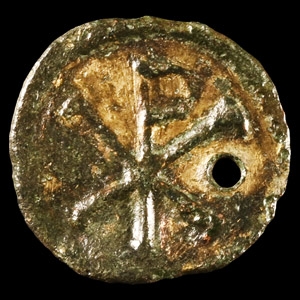 Roman Gilt Bronze Early Christian Pendant
