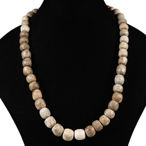 Natural History - Woolly Mammoth Bone Bead Necklace String