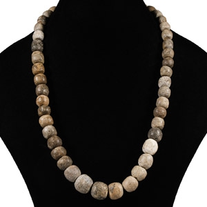 Natural History - Woolly Mammoth Bone Bead Necklace String