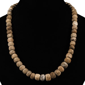 Natural History - Woolly Mammoth Bone Bead Necklace String