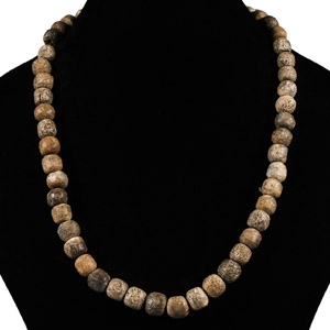 Natural History - Woolly Mammoth Bone Bead Necklace String