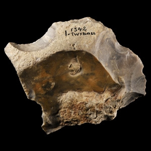 Stone Age Twydall Flint Proto Cleaver Implement