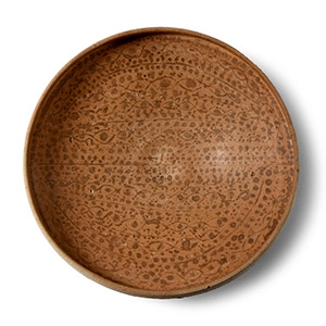 Nabataean White Ground Dish with Painted Foliage