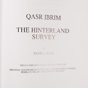 Archaeological Books - Rose - Qasr Ibrim: The Hinterland Survey