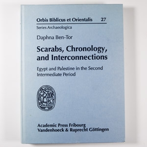 Archaeological Books - Ben-Tor - Scarabs, Chronology and Interconnections