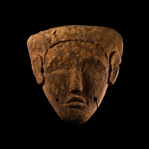 Egyptian Wooden Mummy Face Mask