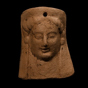 Greek Terracotta Protome Mask