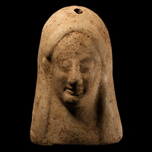 Greek Terracotta Protome Mask
