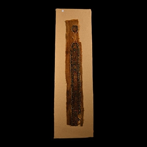 Egyptian Mounted Coptic Textile with Figures