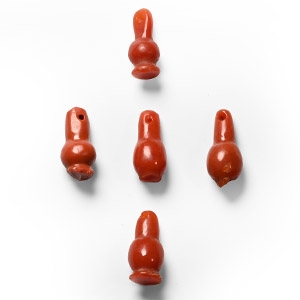 Egyptian Jasper Poppy Head Amulet Group