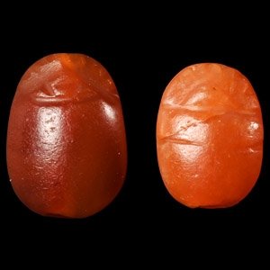 Egyptian Carnelian Scarab Group