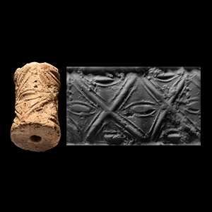Western Asiatic Limestone Cylinder Seal
