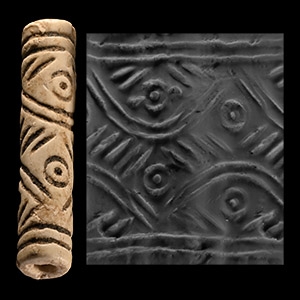 Western Asiatic Stone Geometric Cylinder Seal