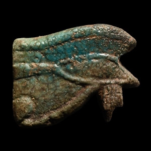 Egyptian Faience Eye of Horus Amulet