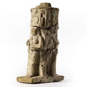 Egyptian Faience Amulet with Figures