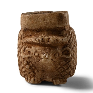 Egyptian Alabaster Hedgehog Vessel