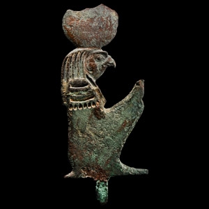 Egyptian Bronze Fitting of Horus